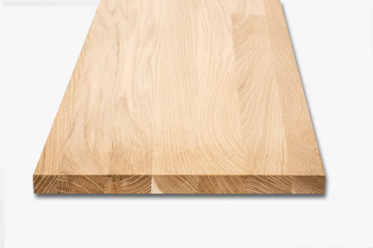 Blat drewniany z litego drewna klejony DIY Dąb A/B, lamele lite fix, 20 mm