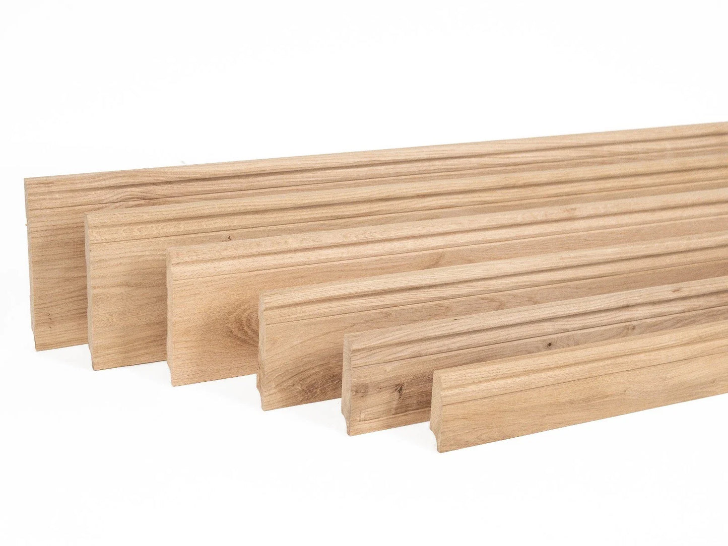 Listwa przypodłogowa dębowa lita – Rustykalna 20x70 mm, w wykończeniu surowym (bez powłok), 0,8–1,5 m, profil Hamburg