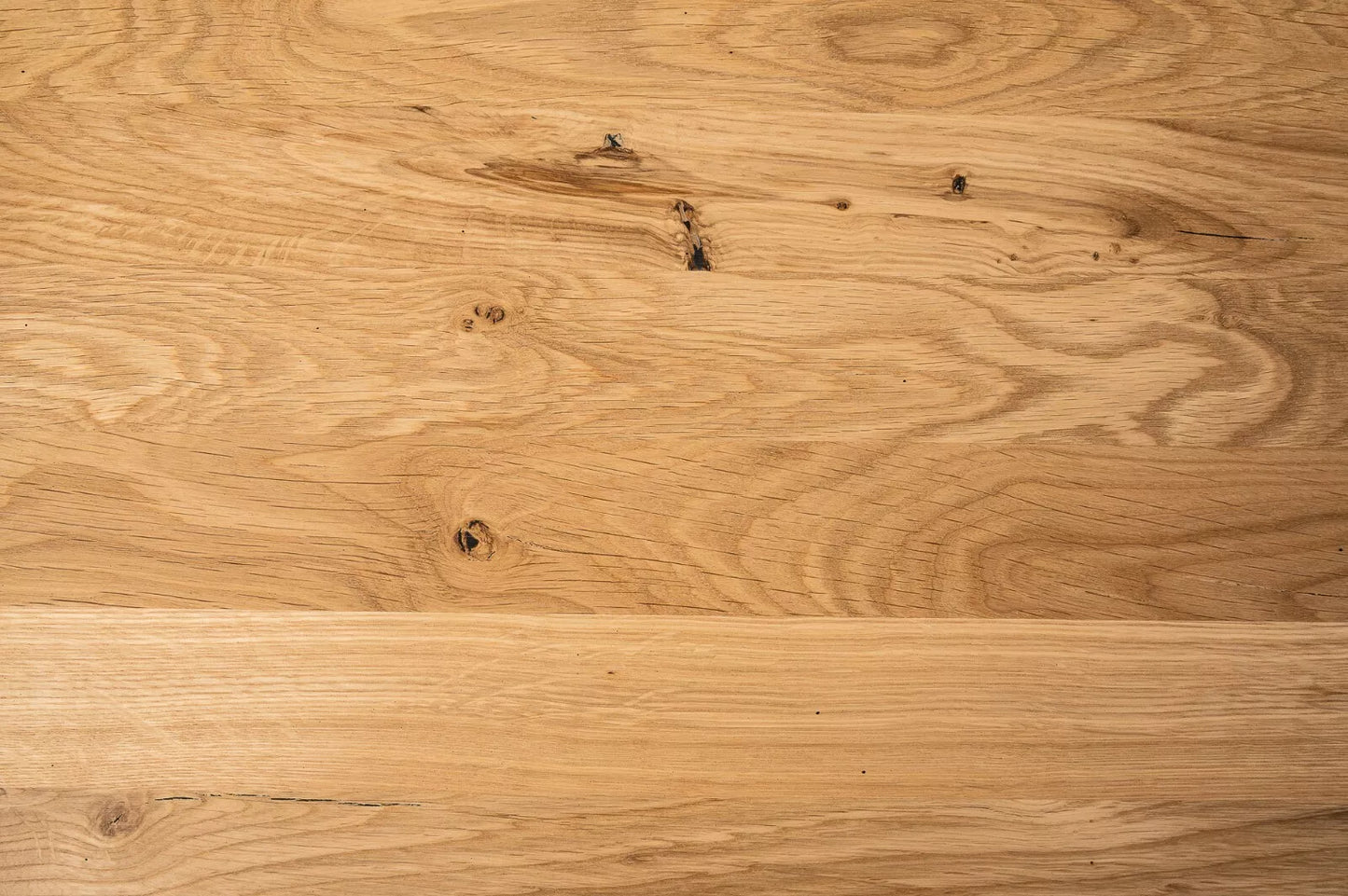 Stair tread Windowsill with overhang Oak Rustic, full stave lamellas, 26 mm, Hard wax oil nature white