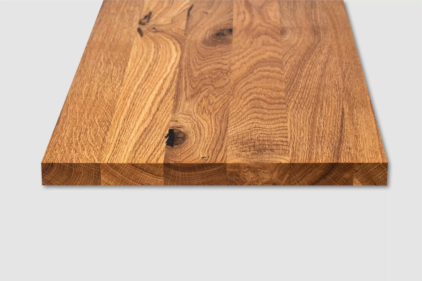Shelf Stair tread Risers Windowsill Oak Rustic, full stave lamellas, 20 mm, Naturally oiled