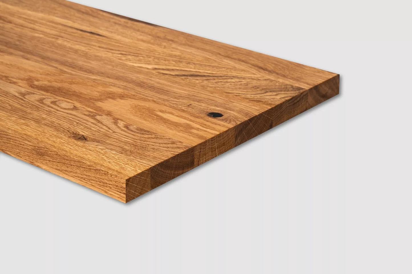 Shelf Stair tread Risers Windowsill Oak Rustic, full stave lamellas, 16 mm, Natural oil