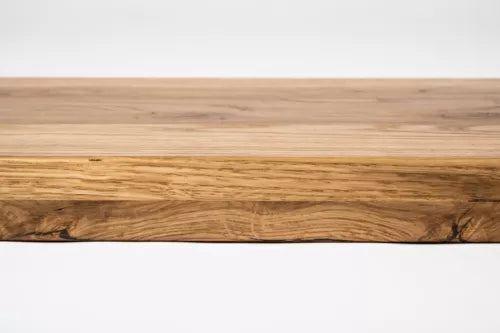 Schodový nášlap Okenní parapet s přesahem Dub Rustic, lamely z plných lamel, 20 mm, bronzový olej