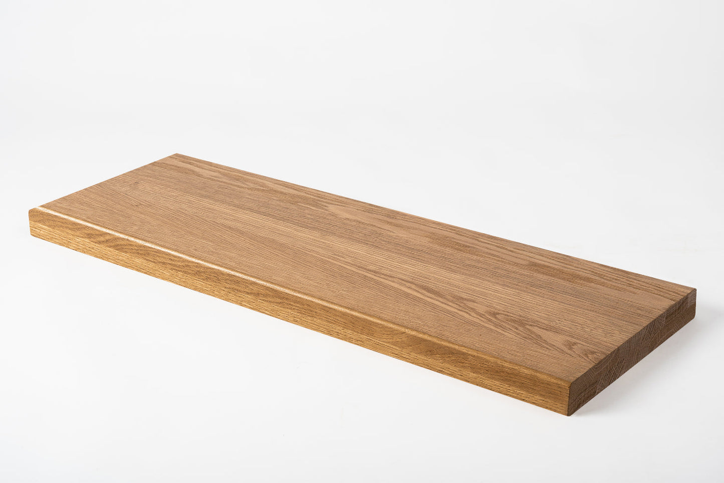 Półka Stopień schodowy Podstopnica Parapet Dąb A/B, lamele lite, 40 mm, 2-warstwowe, Olej brązowy