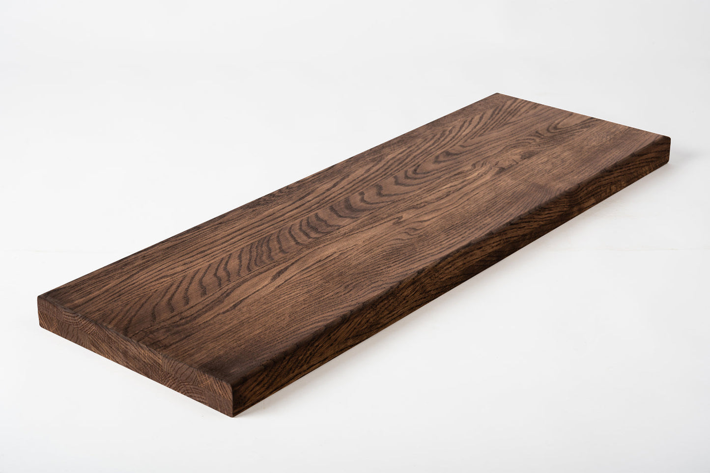 Shelf Stair tread Riser Windowsill Oak A/B, full stave lamellas,  40 mm, 2-layer, Walnut oil