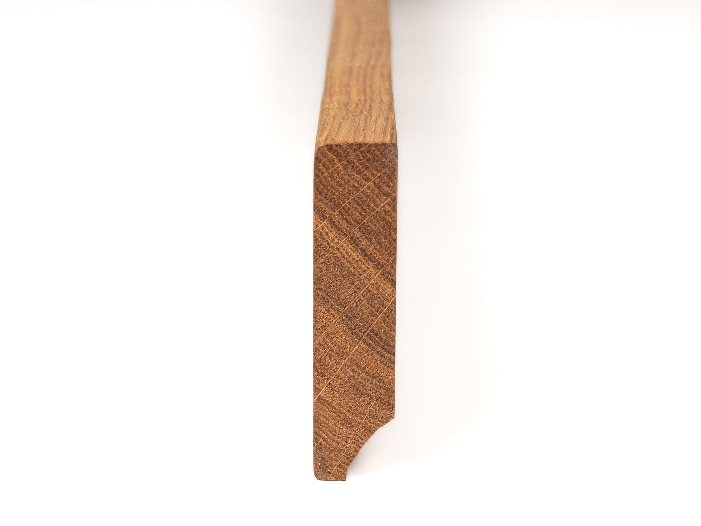 Listwa przypodłogowa lita Dąb Rustic, 18x70x2000 mm z promieniem, lakier matowy, bez wypełnienia, szczotkowana