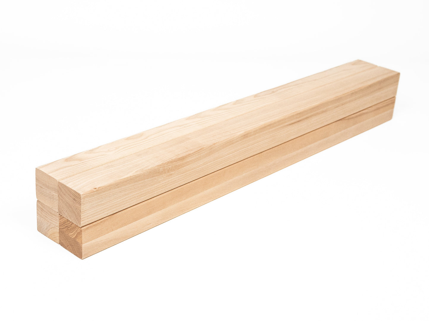 Belka klejona warstwowo z jesionu A/B 50x50 mm, twardy woskowy olej naturalny biały, drewno lite, kantówka