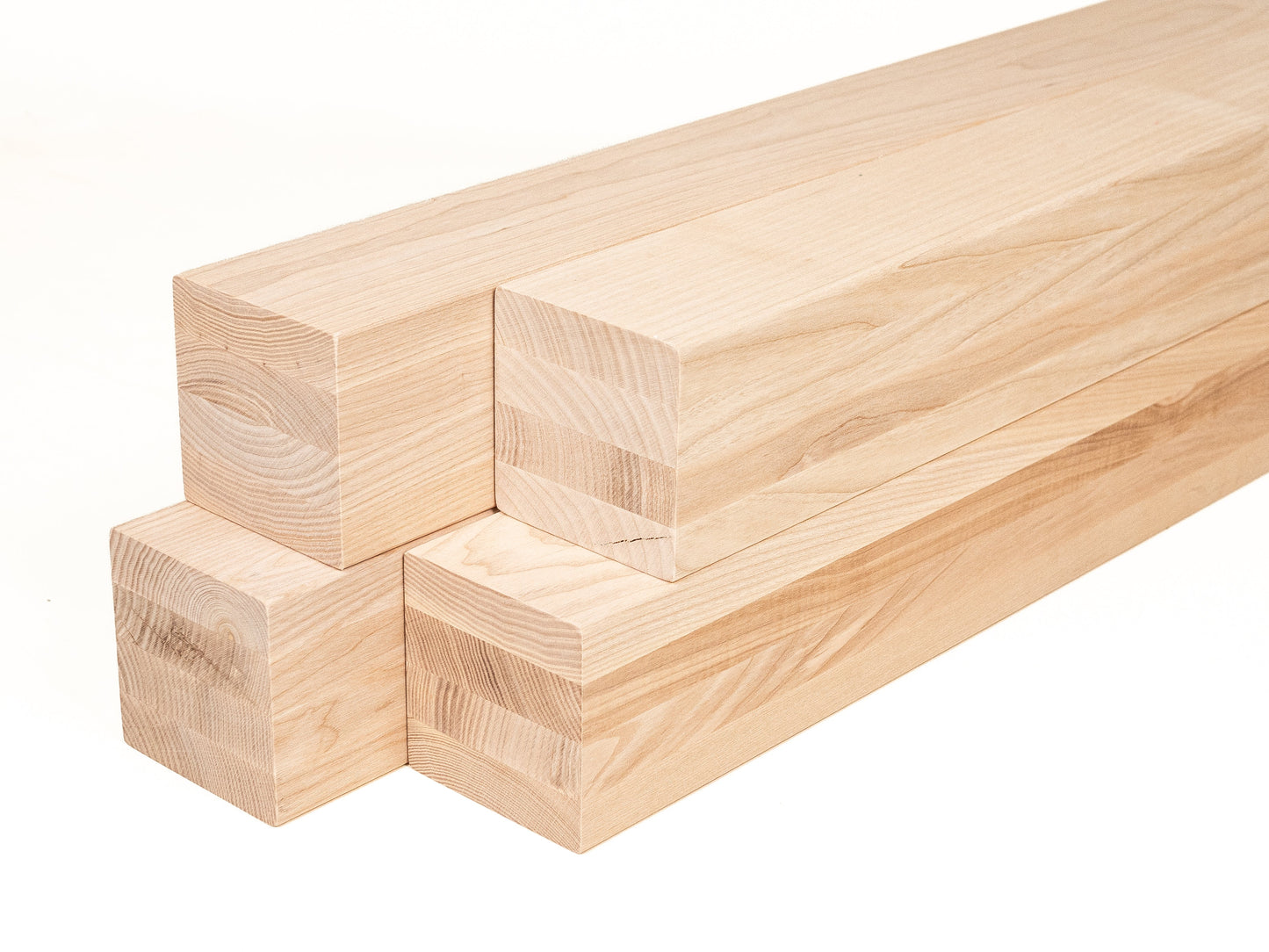 Belka klejona warstwowo z jesionu A/B 100x100 mm, twardy woskowy olej naturalny biały, drewno lite, kantówka