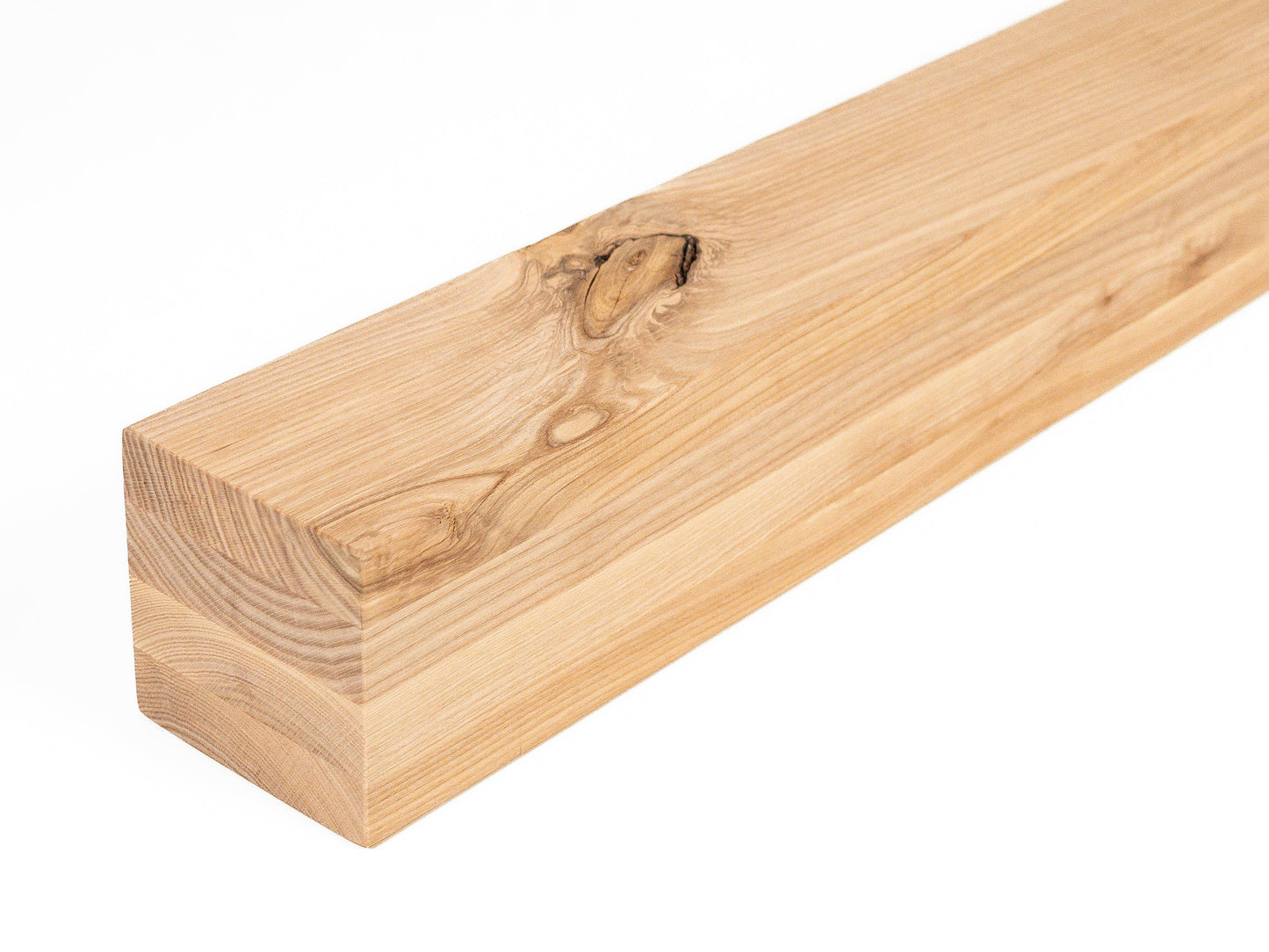 Belka klejona warstwowo z jesionu Rustykalna 100x100 mm, niewykończona, drewno lite, kantówka