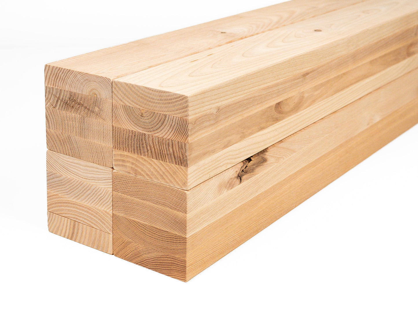 Belka klejona warstwowo z jesionu Rustykalna 100x100 mm, niewykończona, drewno lite, kantówka