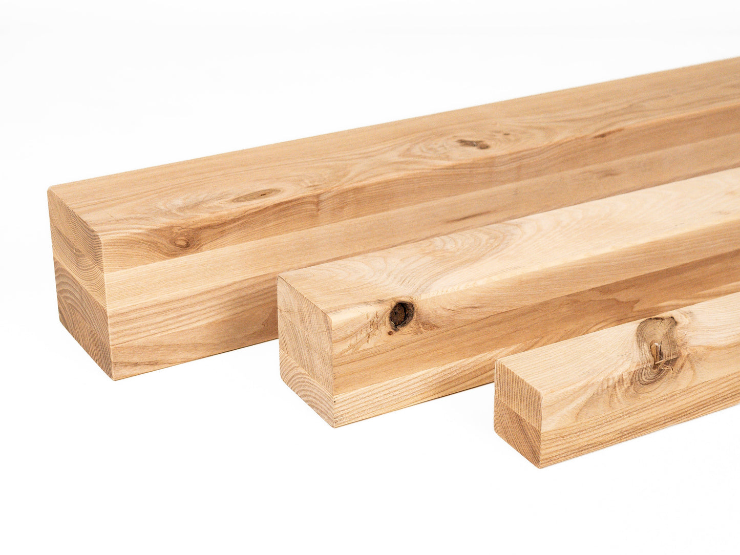 Belka klejona warstwowo z jesionu Rustykalna 100x100 mm, niewykończona, drewno lite, kantówka