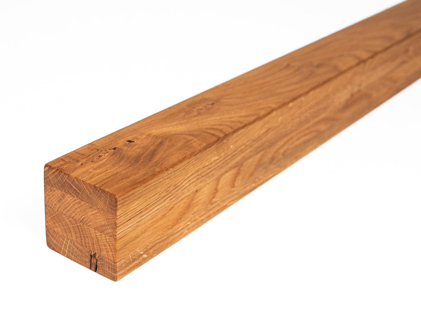 Belka dębowa klejona Rustykalna 70x70 mm, olej naturalny, kwadratowa, lite drewno