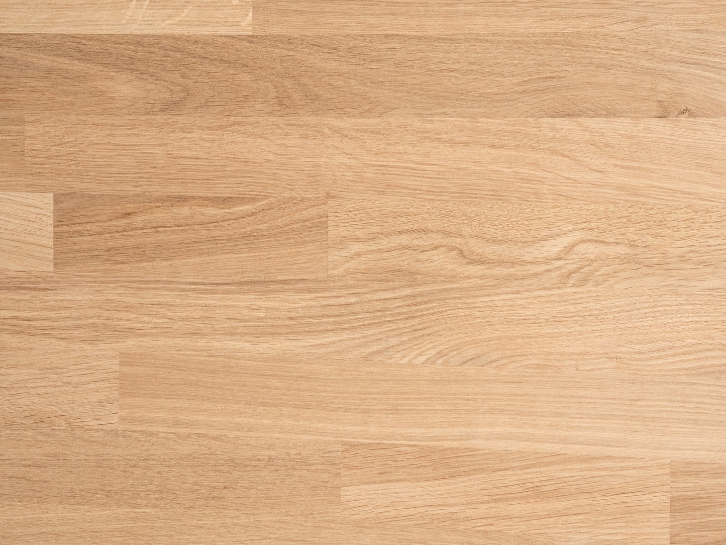 Okrągły blat roboczy z drewna dębowego A/B, lamele mikrowczep, 40 mm, twardy olej woskowy naturalny biały