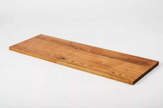 Shelf Stair tread Risers Windowsill Ash Rustic, full stave lamellas, 20 mm, Cherry oil