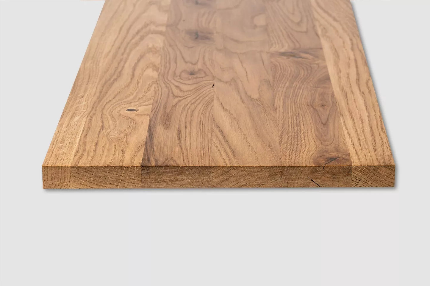 Shelf Stair tread Risers Windowsill Oak Rustic, full stave lamellas, 26 mm, Bronze oil