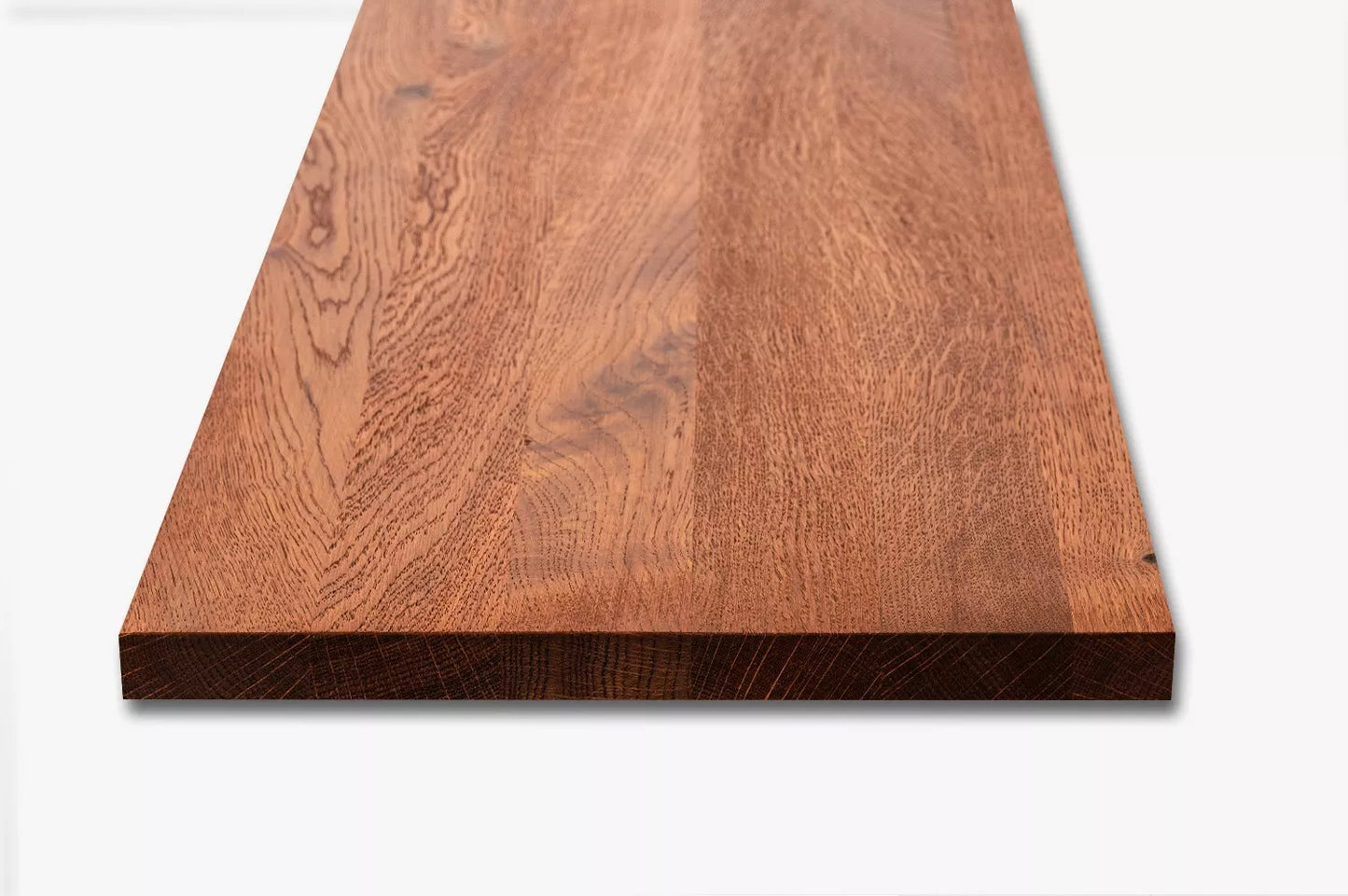 Shelf Stair tread Risers Windowsill Oak Rustic, full stave lamellas, 26 mm, Cherry oil