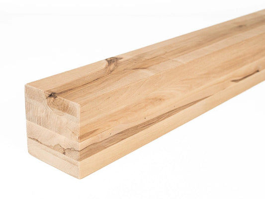 Belka klejona z brzozy Rustykalna 100x100 mm, surowa, kwadratowy przekrój, lite drewno