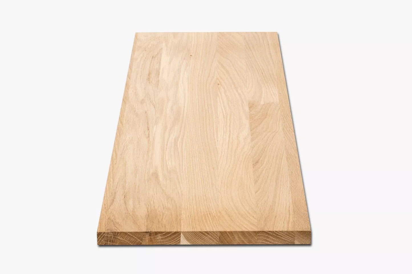 Shelf Stair tread Risers Windowsill Oak A/B, full stave lamellas, 20 mm, Hard wax oil nature white