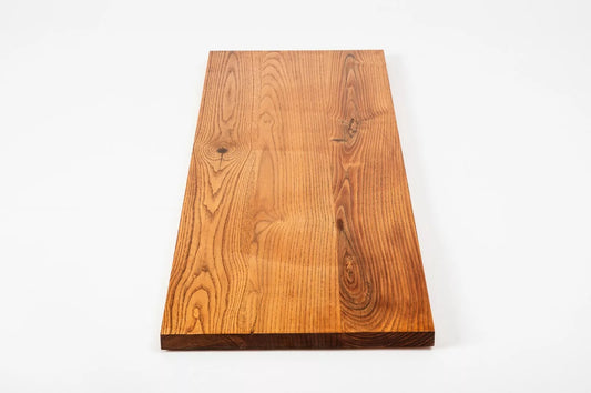 Shelf Stair tread Risers Windowsill Ash Rustic, full stave lamellas, 20 mm, Cherry oil