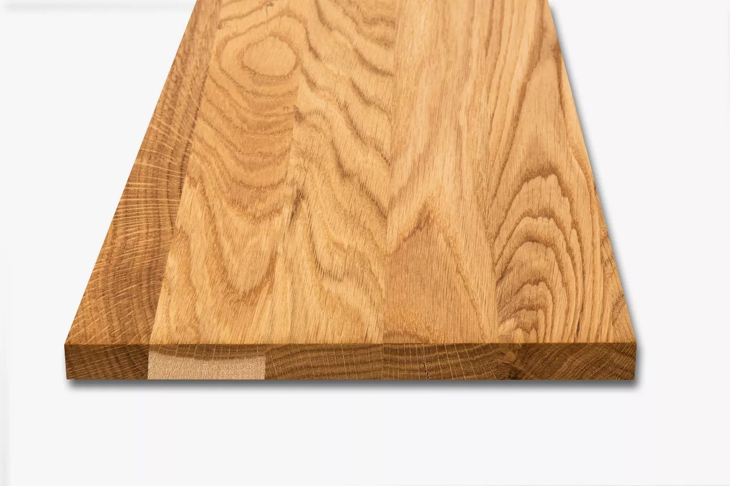 Shelf Stair tread Risers Windowsill Oak A/B, full stave lamellas, 20 mm, Matte lacquered