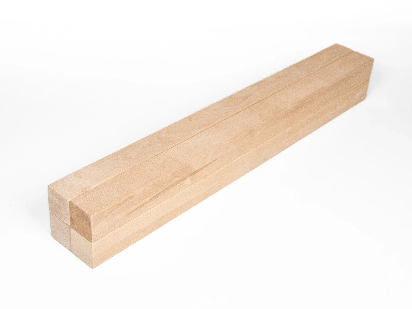 Belka klejona z brzozy A/B 50x50 mm, twardy wosk olej biały naturalny, kwadratowy przekrój, lite drewno