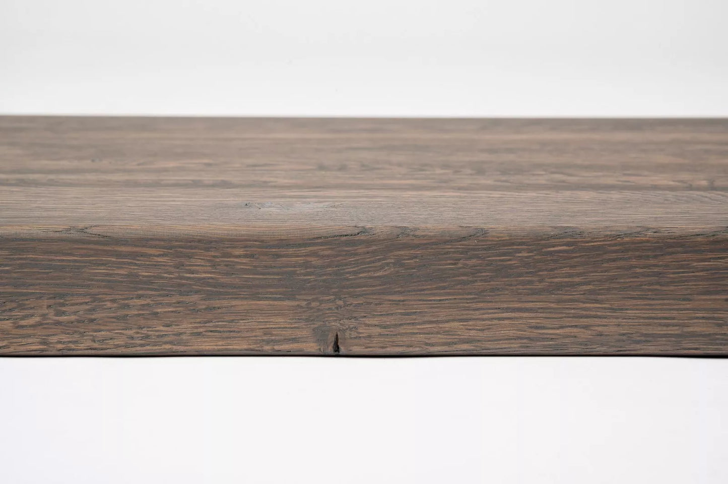 Shelf Stair tread Risers Windowsill Oak Rustic, full stave lamellas, 35 mm, 2-layer, Graphite oil