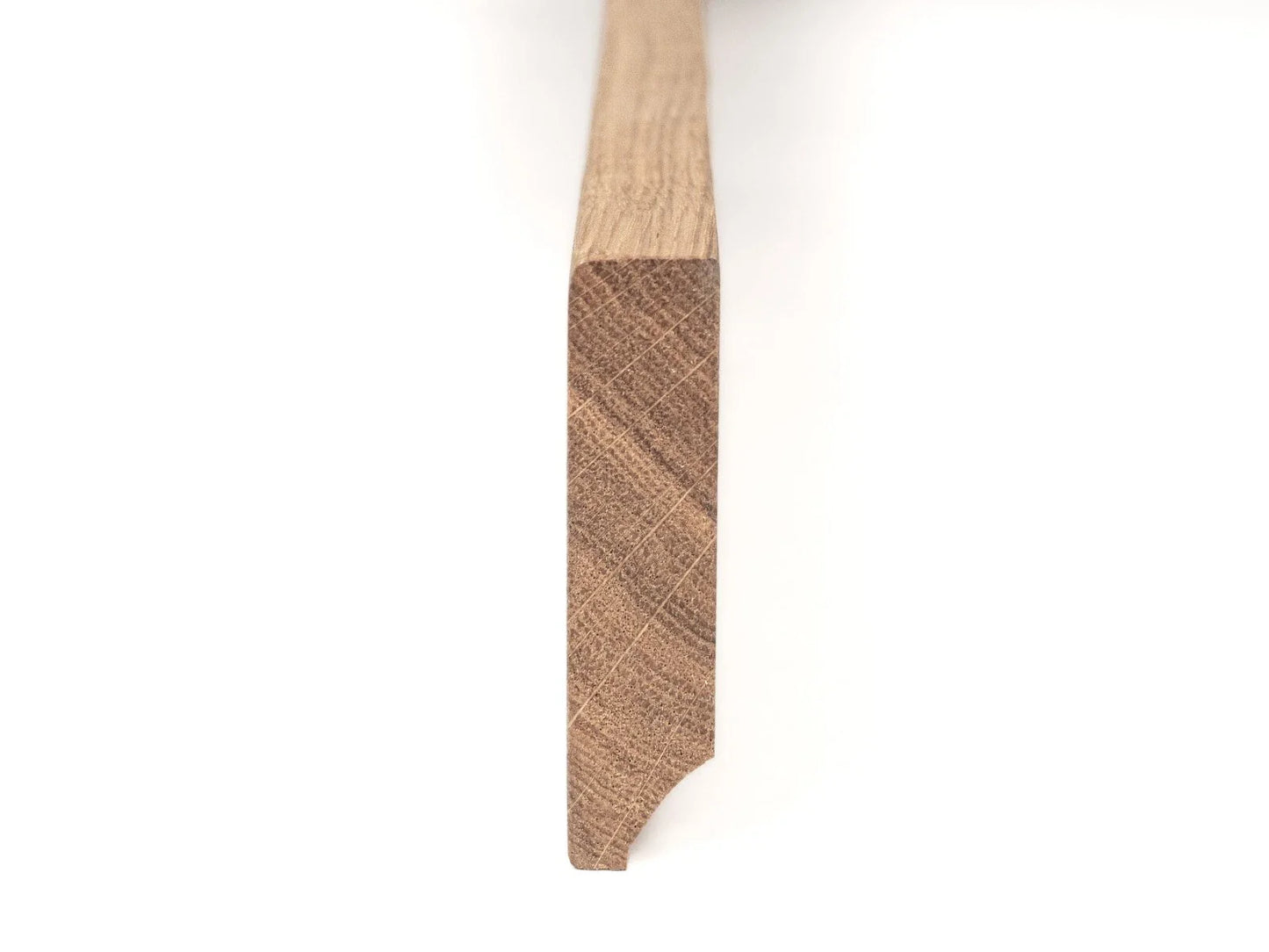 Listwa przypodłogowa z litego dębu, klasa rustykalna, 18x70x2000 mm, z zaokrągleniem, surowa, szpachlowana