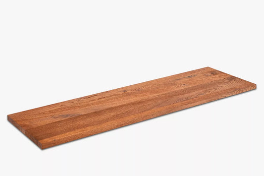 Półki Stopnie schodowe Podstopnice Parapety Dąb Rustykalny, lamele lite, 16 mm, Olej wiśniowy