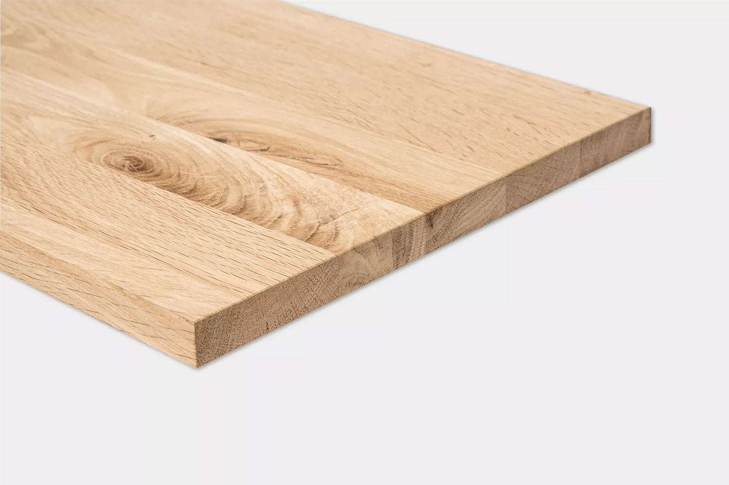Shelf Stair tread Risers Windowsill Oak Rustic, full stave lamellas, 26 mm, Unfinished