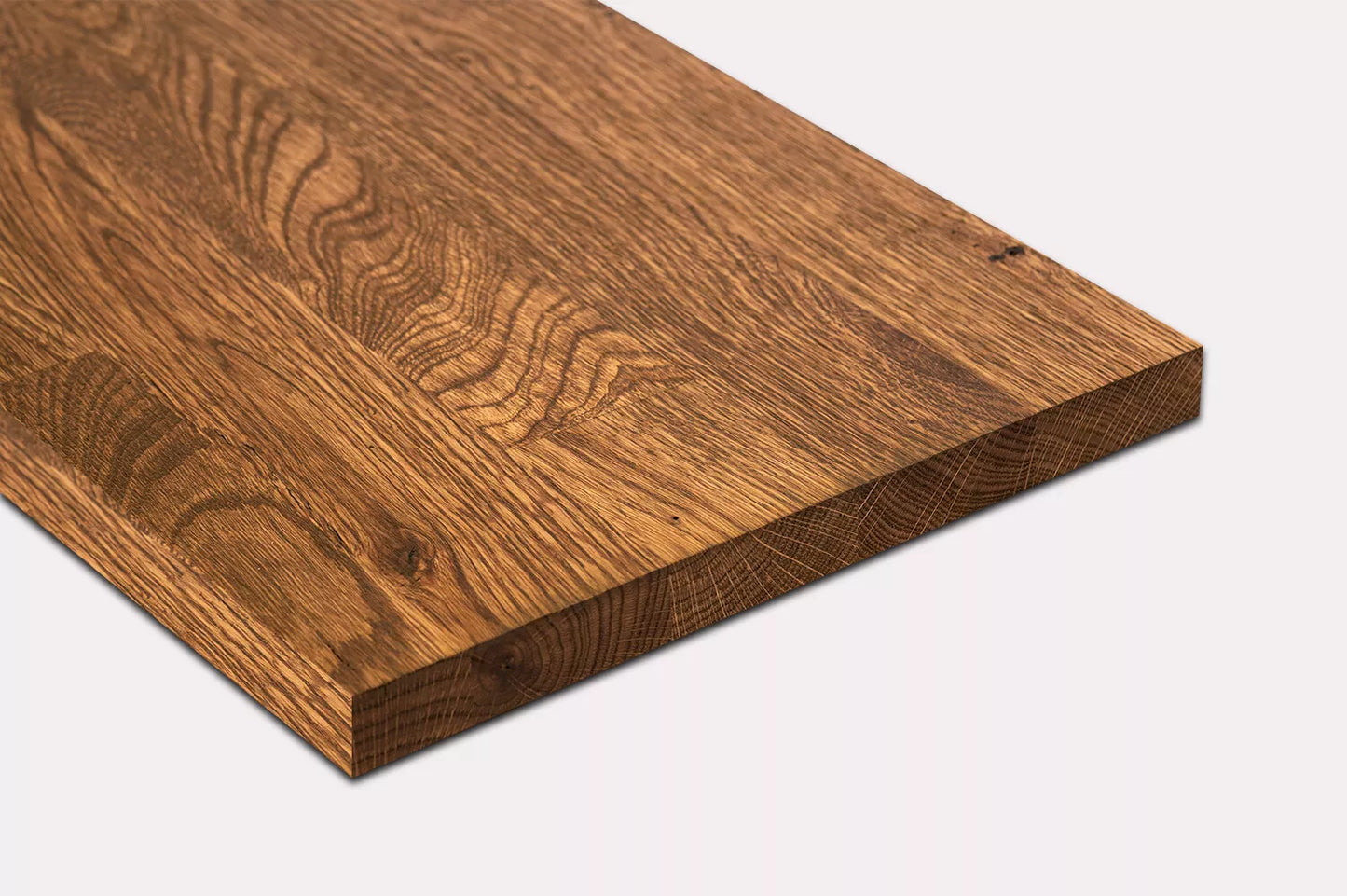 Shelf Stair tread Riser Windowsill Oak Rustic, finger jointed lamellas, 20 mm, Antique oil