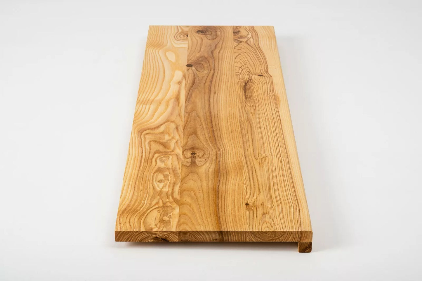 Stair tread Windowsill with overhang  Ash Rustic, full stave lamellas, 20 mm, Natural oil