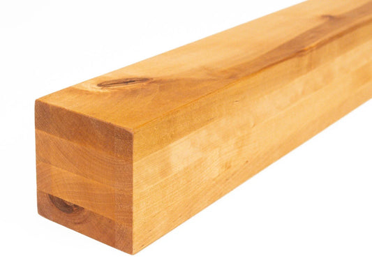 Belka klejona z brzozy Rustykalna 100x100 mm, olej naturalny, kwadratowy przekrój, lite drewno