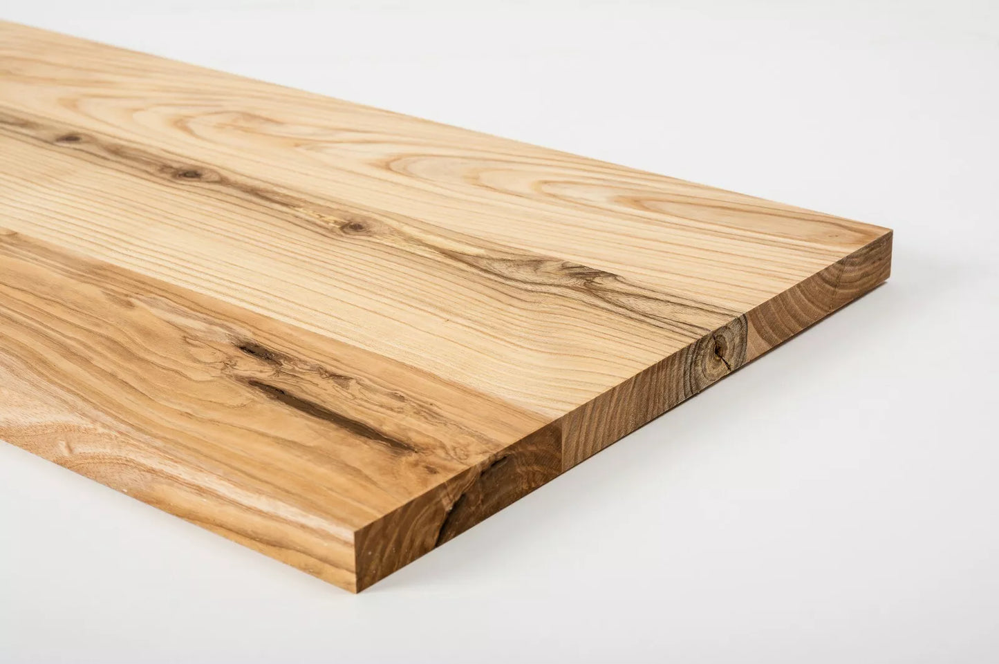 Shelf Stair tread Risers Windowsill Ash Rustic, full stave lamellas, 20 mm, Hard wax oil natur (colourless)
