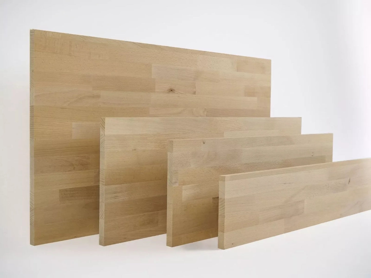 Masivní lepený panel DIY, napařený buk, A/B, spojované lamely se stálou šířkou, 26 mm