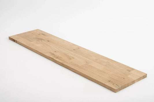 Lepený panel s plnými hranami DIY Oak Rustic, lamely spojované prsty s pevnou šířkou, 20 mm