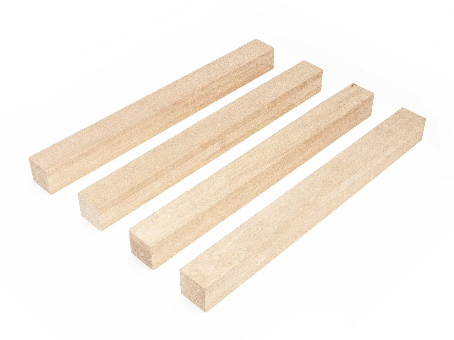 Belka klejona z brzozy A/B 70x70 mm, surowa, kwadratowy przekrój, lite drewno