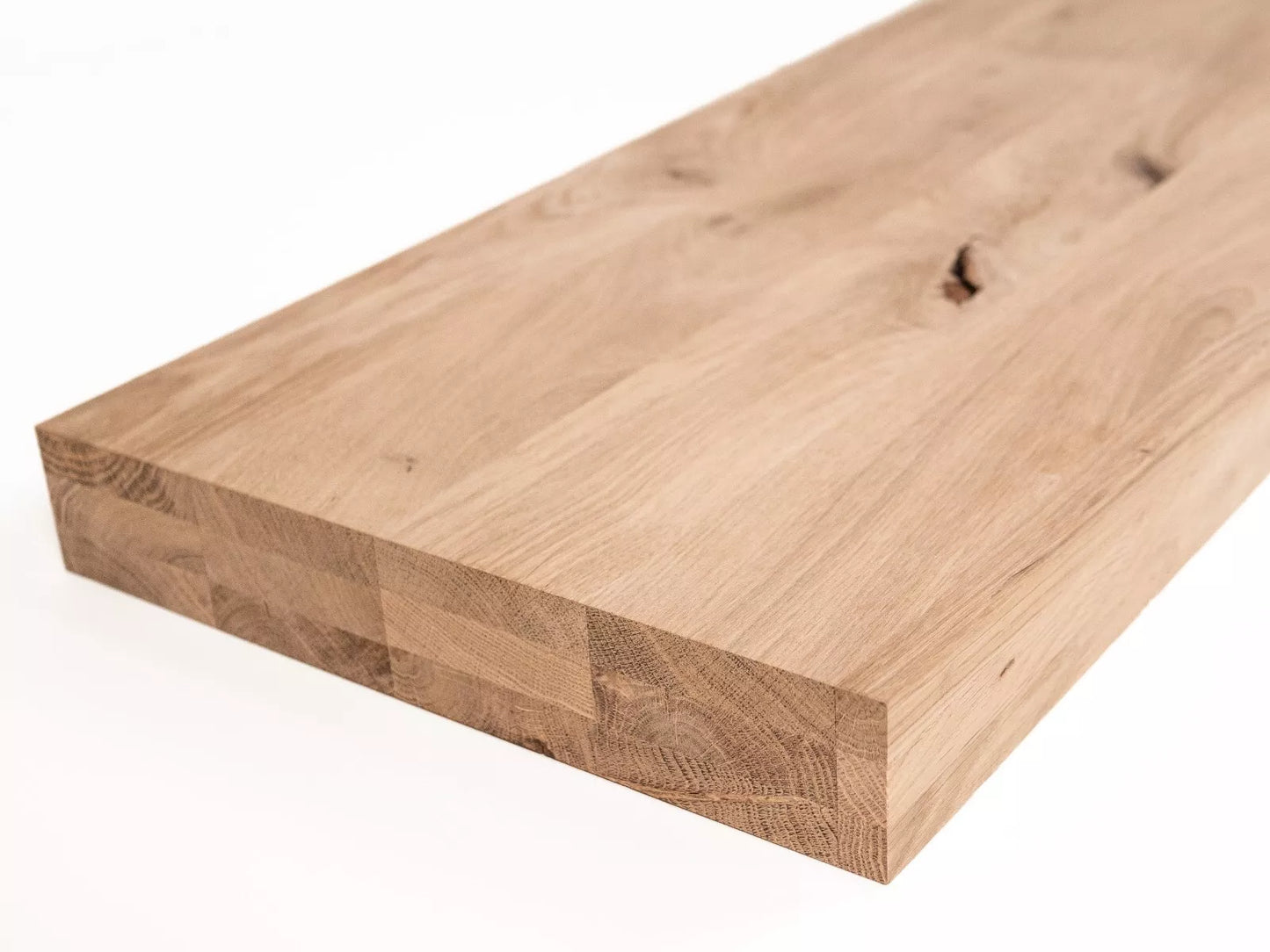 Lepený panel s plnými hranami DIY Oak Rustic, lamely z plných prken s pevnou šířkou, 52 mm, 3vrstvý
