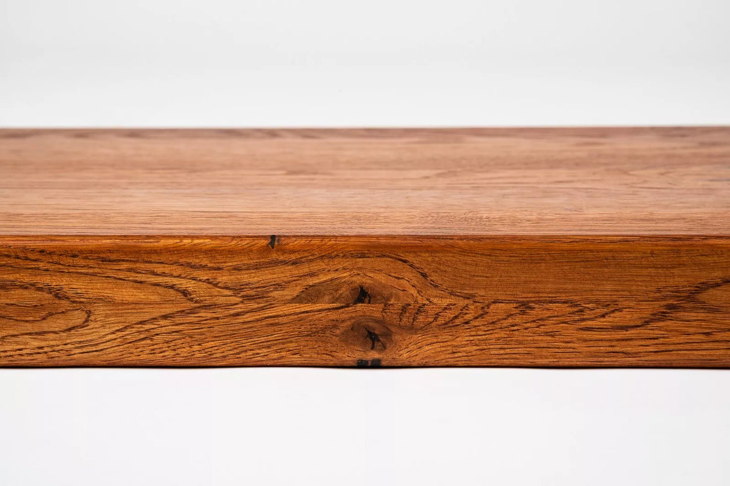Shelf Stair tread Risers Windowsill Oak Rustic, full stave lamellas, 35 mm, 2-layer, Cherry oil