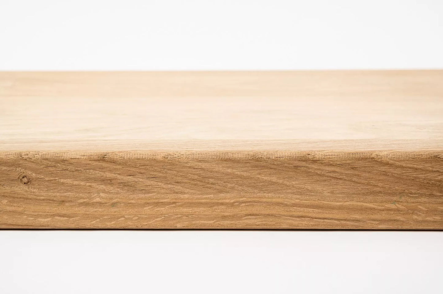Stair tread Windowsill with overhang Oak A/B, full stave lamellas, 26 mm, Unfinished