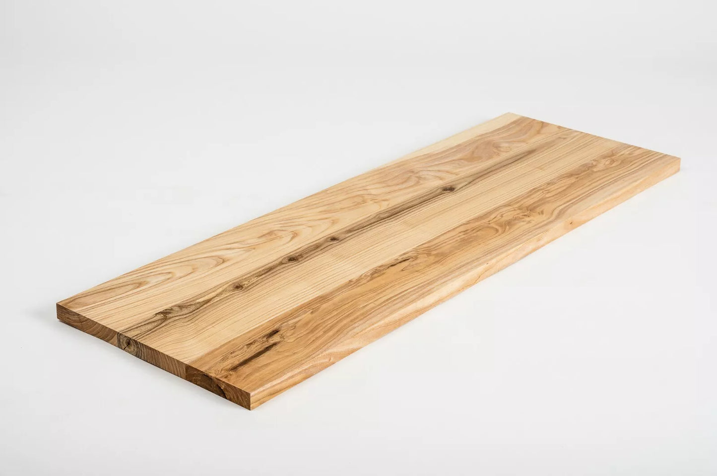 Shelf Stair tread Risers Windowsill Ash Rustic, full stave lamellas, 20 mm, Hard wax oil natur (colourless)