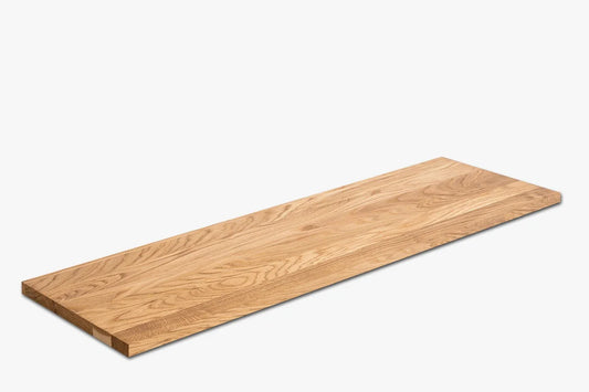 Shelf Stair tread Risers Windowsill Oak A/B, full stave lamellas, 26 mm, Matte lacquered