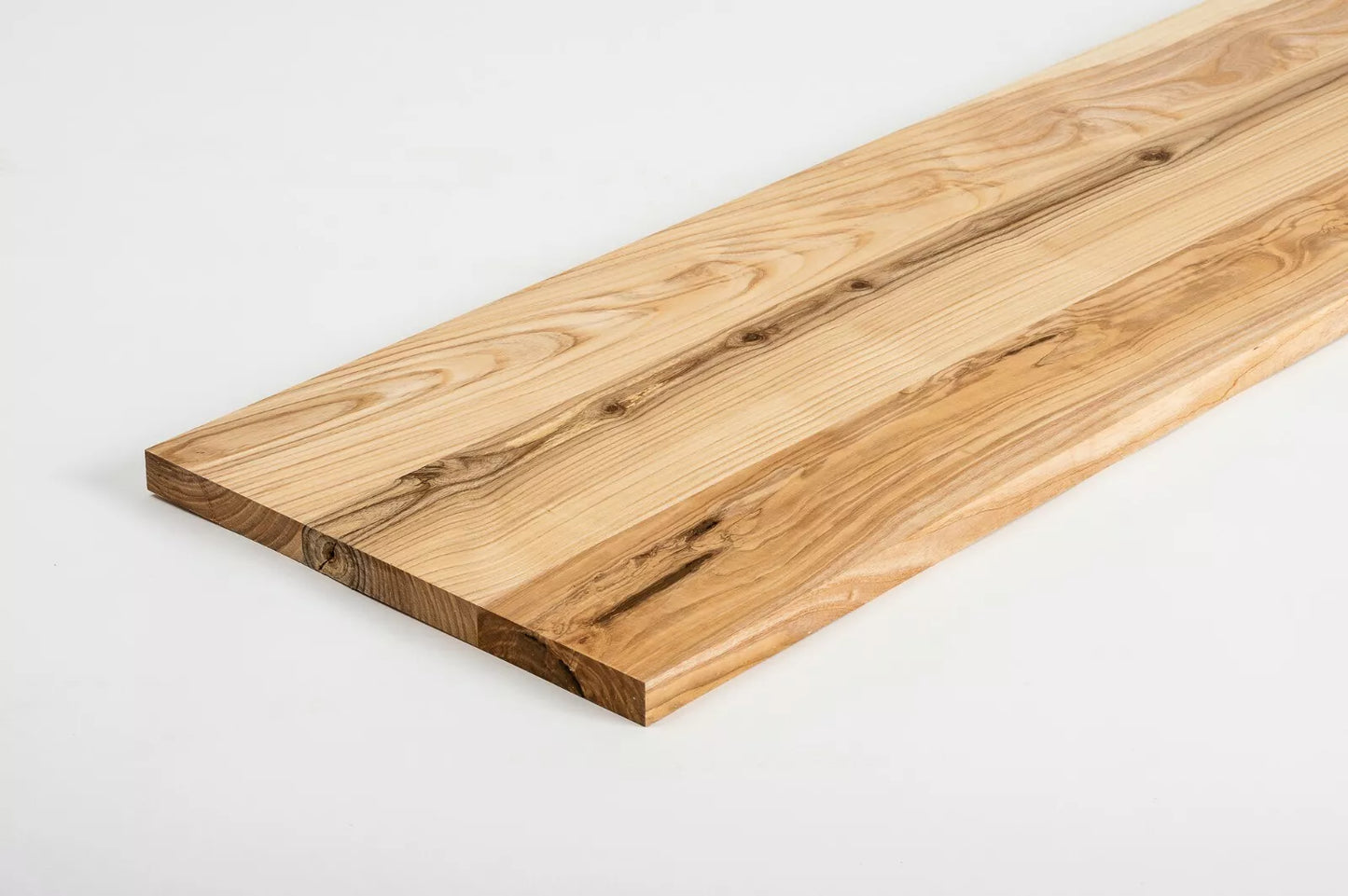 Shelf Stair tread Risers Windowsill Ash Rustic, full stave lamellas, 20 mm, Hard wax oil natur (colourless)
