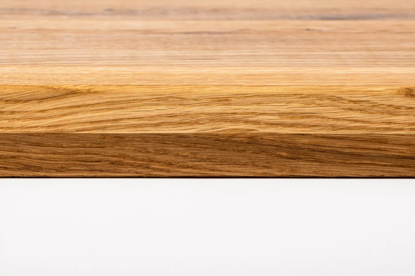 Shelf Stair tread Risers Windowsill Oak Rustic, full stave lamellas, 40 mm, 2-layer, Natural oil