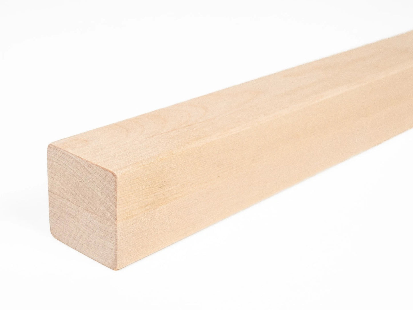 Belka klejona z brzozy A/B 50x50 mm, twardy wosk olej biały naturalny, kwadratowy przekrój, lite drewno