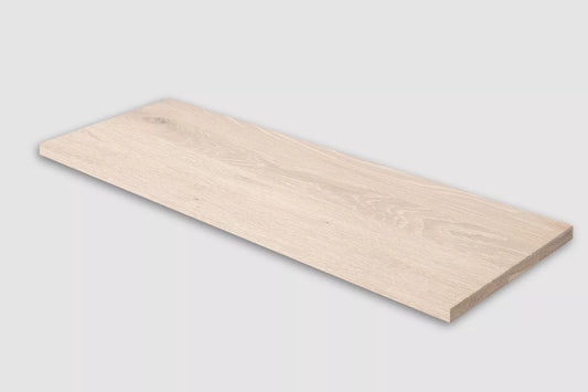 Półki Stopnie schodowe Podstopnice Parapety Dąb Rustykalny, lamele lite, 16 mm, Olej biały kredowany