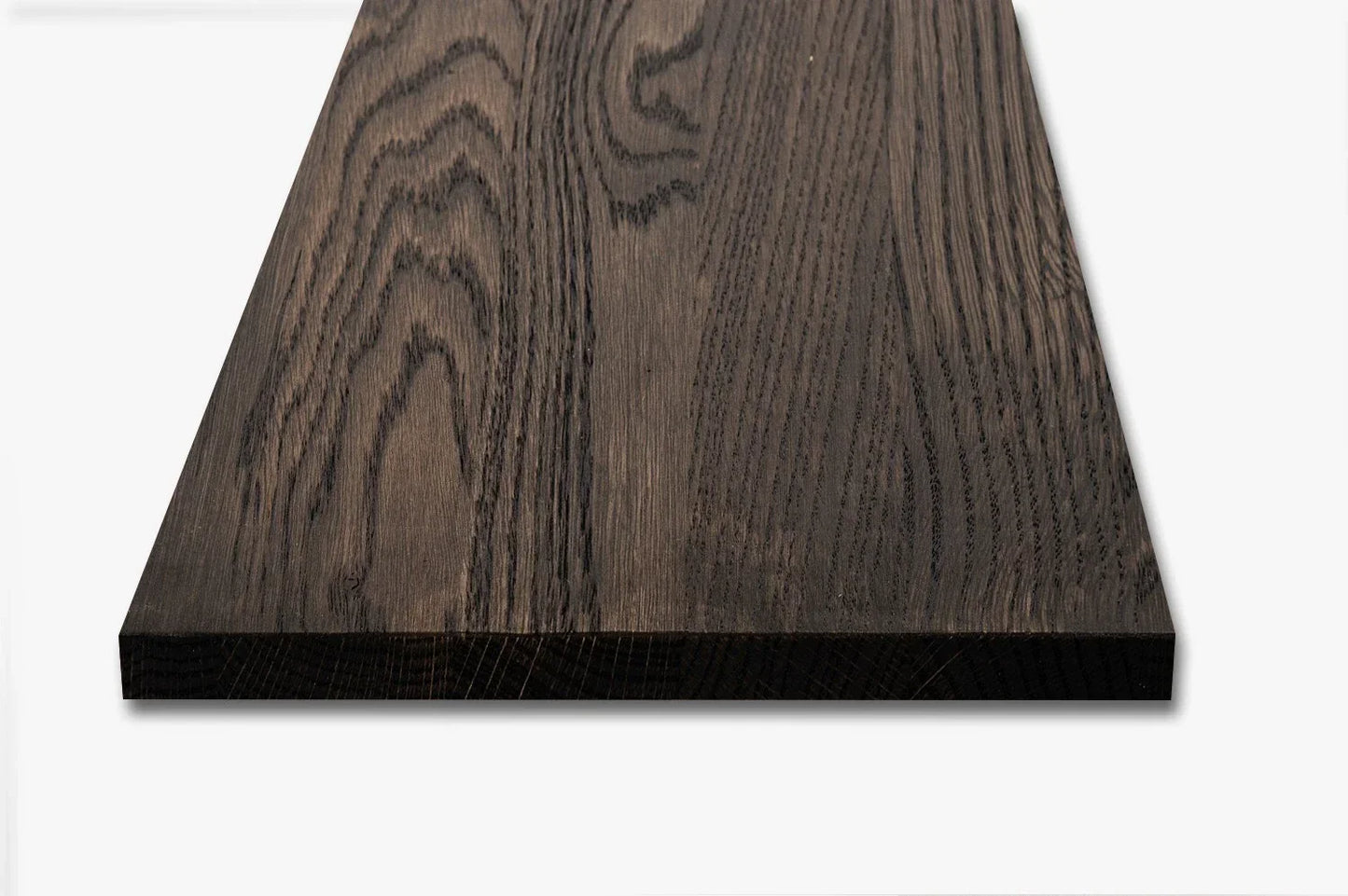 Shelf Stair tread Risers Windowsill Oak A/B, full stave lamellas, 26 mm, Black oil