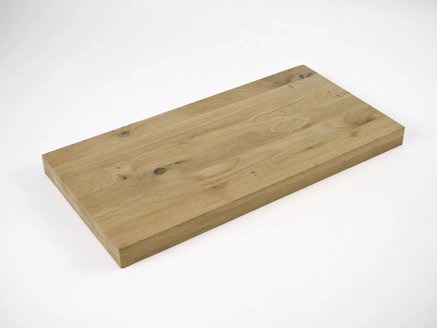 Blat drewniany z litego drewna klejony DIY Dąb Rustykalny, lamele lite, 40 mm, 2-warstwowy