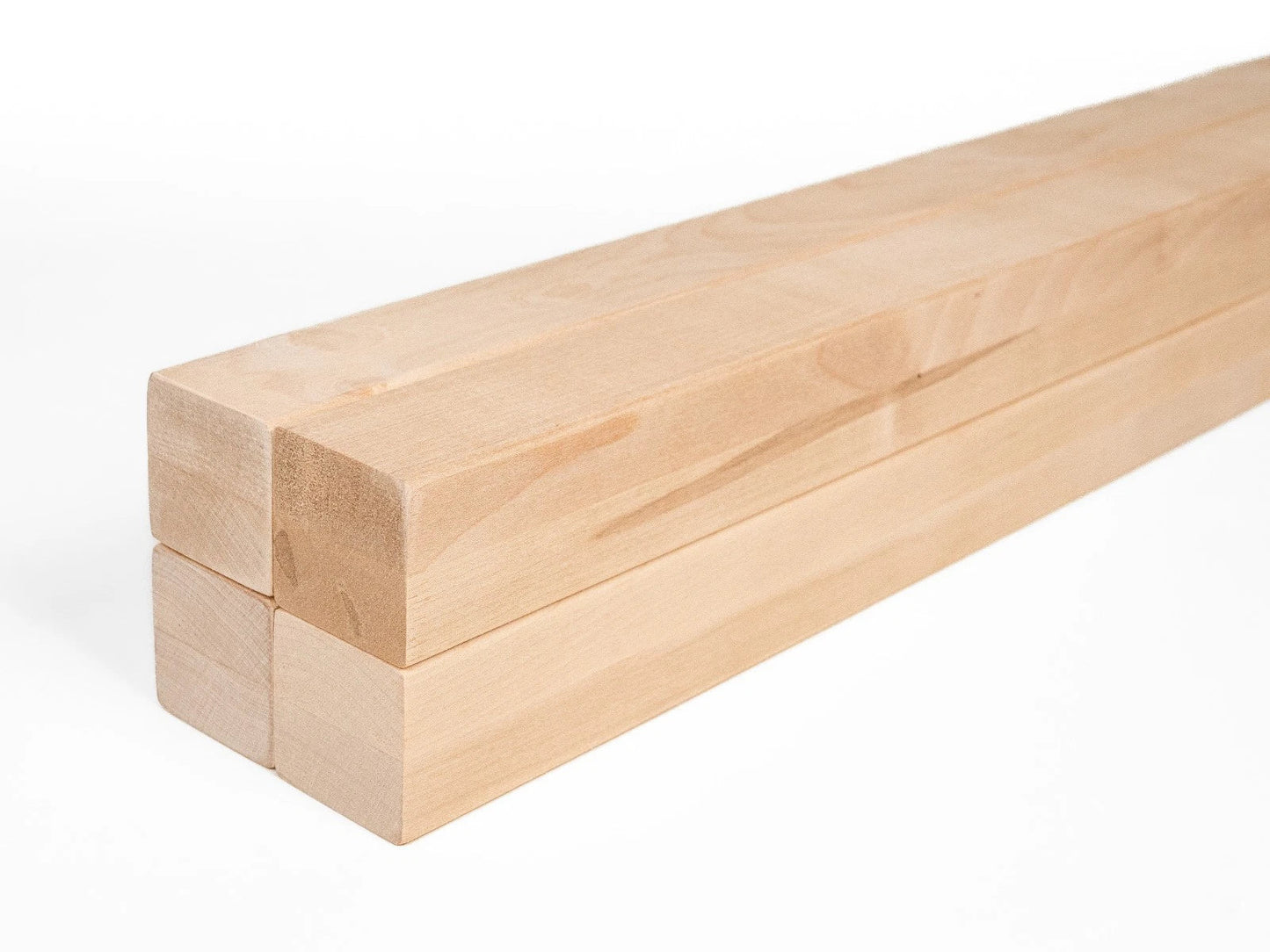 Belka klejona z brzozy A/B 50x50 mm, twardy wosk olej biały naturalny, kwadratowy przekrój, lite drewno
