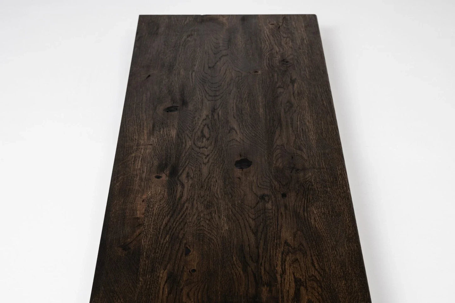 Shelf Stair tread Risers Windowsill Oak Rustic, full stave lamellas, 35 mm, 2-layer, Black oil