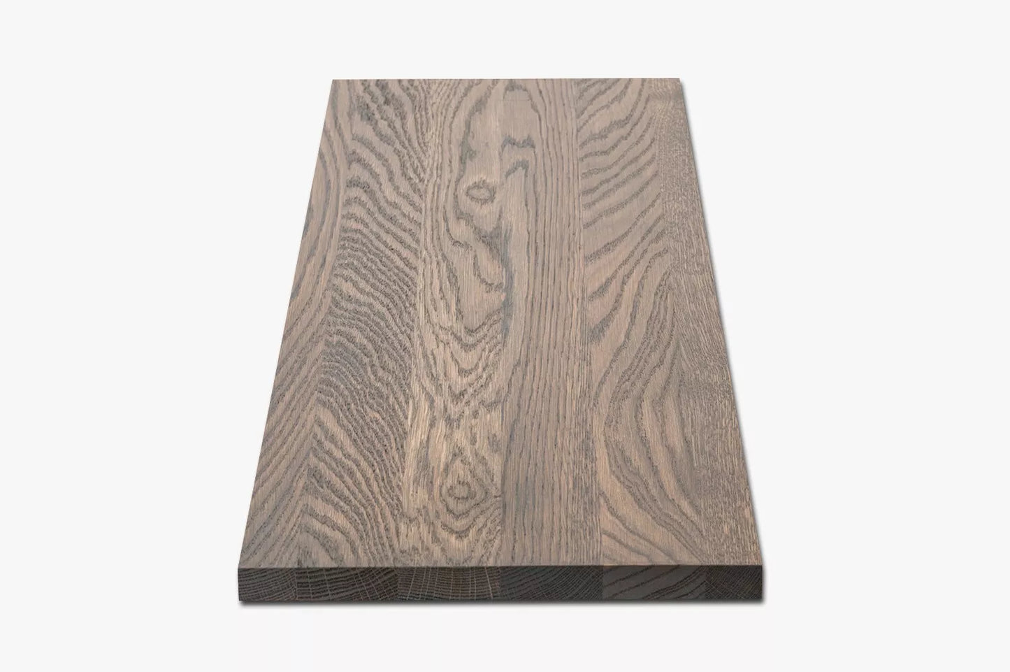 Shelf Stair tread Risers Windowsill Oak A/B, full stave lamellas, 26 mm, Graphite oil