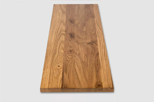 Shelf Stair tread Risers Windowsill Oak Rustic, full stave lamellas, 26 mm, Bronze oil